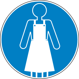 Icône bleu rond pictogramme vêtement obligation à télécharger gratuitement